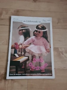 Puppen Vintage Strickanleitung 20 Designs Littlewoods Muster Nr 600 sehr guter Zustand - Bild 1 von 9