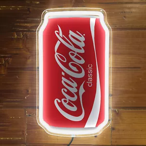 Coca-Cola klassische Soda Neonlicht Schild Bar Home Store Kunst Wanddekoration 12""x7"" H4 - Bild 1 von 4