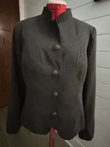 Cabi Damen Gr. 10 Military Style Jacke Gothic Mantel Retro bestickt gefüttert - Bild 1 von 9