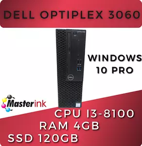 Dell OptiPlex 3060 SFF Intel Core i3-8100 3.60 GHZ / RAM 4GB/SSD 120GB/W10P - Picture 1 of 6
