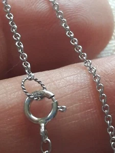 18" Inch Women's Solid Platinum PT 950 Classic Delicate Link Chain Necklace NEW - Picture 1 of 8