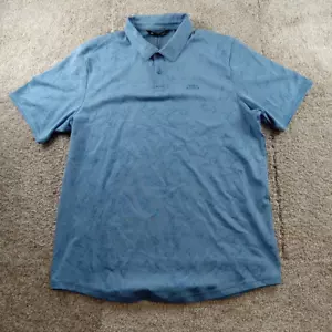 Travis Mathew Shirt Mens XL Blue Warmer Tides Scoop 1MAA266 Golf Polo - Picture 1 of 9
