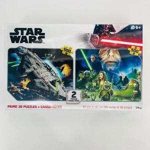 Star Wars 1000-teiliges Puzzle (2 x 500 Stück) Prime 3D Lenticular Disney Neu im Karton NEU - Bild 1 von 6