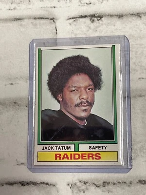 Topps 1974 #14 Jack Tatum NM NRMT Los Angeles Raiders HOF Safety NFL Vtg Card - Image 1 of 3
