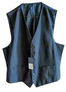 New Stafford Mens Classic Fit Travel Wool Blend Suit Separates Vest XL Groomsman - Picture 1 of 9