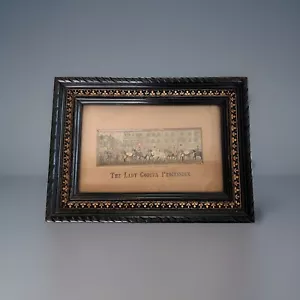 ANTIQUE FRAMED STEVENGRAPH SILK, “The Lady Godiva Procession” C1870 - Picture 1 of 5