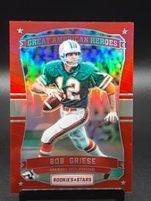 2016 Panini Rookies and Stars Great American Heroes Red #23 Bob Griese /99 🔥