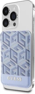 Guess Gcube Stripe Wallet Card Slot Stand Case with MagSafe Blue - GUWMSHGCFSEB - Picture 1 of 6