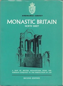 1955 Monastic Britain A Map of Monasticism from Norman Conquest to 1539 HISTORY - Picture 1 of 1