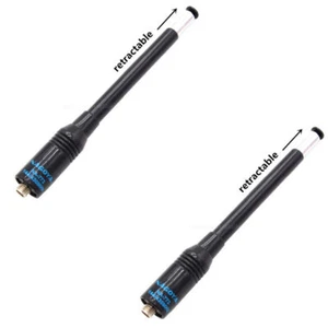 2X Nagoya NA-773 SMA-Female Telescopic Dual Band Antenna For BaoFeng UV-5R UV-6R - Zdjęcie 1 z 6