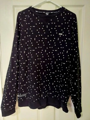 DGK SUÉTER DE SKATE CON BOLSILLO DE ESCONDITE NEGRO SIN CORTAR TALLA XL  Foto 1 de 4