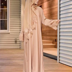 Muslim Robe for Women with Hijab Abaya Dress for Holidays Party Ethnic Festivals - Picture 1 of 5