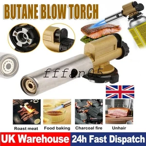 Butane Gas Blow Torch Burner Welding Auto Ignition Soldering BBQ Flame Thrower - Picture 1 of 12