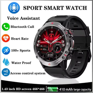 2025 Military AMOLED Smart Watch Bluetooth Call NFC Rugged Sport Fitness Tracker - Picture 1 of 30