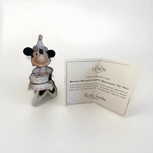 FIGURA LENOX FELIZ CUMPLEAÑOS DE WALT DISNEY MINNIE MOUSE DICIEMBRE - Imagen 1 de 5