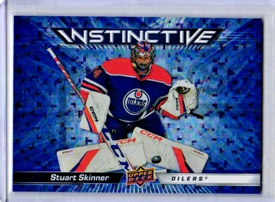 2023-24 Upper Deck Series 2 Sparkle Instinctive Stuart Skinner IN-8  Oilers - Image 1 of 2