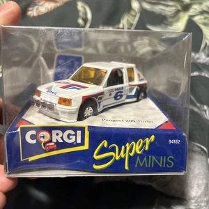 Corgi Super Minis 94183 Peugeot 205 Turbo + Box is worn a little - Picture 1 of 7
