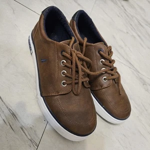 Nautica Boys Casual Brown Low Top Shoes Size 3 - Picture 1 of 7