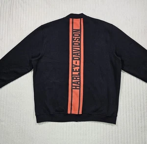 Harley Davidson Fleecejacke Herren XL schwarz orange Full Zip Original Motorclothes - Bild 1 von 11