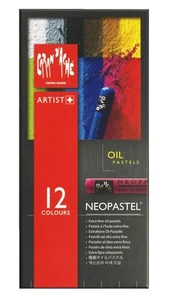 Caran D'ache Neopastel Artist Oil Pastels Set of 12 7400.312 for Drawing Art - Picture 1 of 4