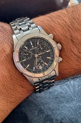 WYLER VETTA CRONOGRAPH IN  ACCIAIO  SWISS MADE  DIAL BLACK  - Image 1 of 4