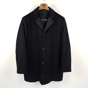 Abrigo reversible Paul & Shark hombre talla 52 negro lana cachemira abrigo - Imagen 1 de 10