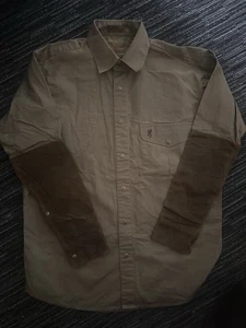 Browning Super Naturals Shooting Shirt Hunting Men's M Brown Long Sleeve - Picture 1 of 2