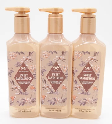 (6) Bath & Body Works SWEET SANDALWOOD Cleansing Gel Hand Soap 8oz New - Image 1 of 4