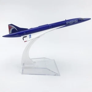 Aereo Modello Diecast 1:400 - Concorde Pepsi Promozionale Jet 16cm Da Collezione - Foto 1 di 3