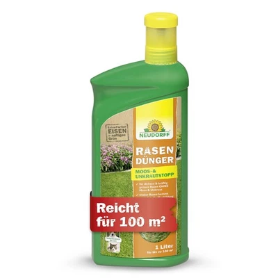 Neudorff Rasendünger Moos- und UnkrautStopp flüssig - 1 Liter Rasen Dünger - Bild 1 von 4