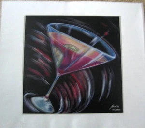 "MULTI MARTINI"" de JAMES WING Edición Limitada Giclee sobre Lienzo - Imagen 1 de 5