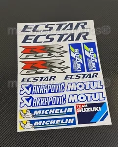Calcomanías laminadas GSX-RR MotoGP Ecstar GSX-R 600 1000 1000 pegatinas para Suzuki GSX - Imagen 1 de 4