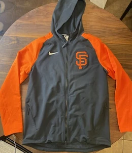 NIKE San Francisco Giants Authentic Full-Zip On-Field Jacket Black Men’s M - Picture 1 of 8