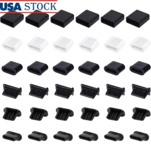 36 Pcs USB Cache Poussière Prises Silicone Type-C Micro USB A Mâle Femelle Protecteur - Photo 1 sur 8
