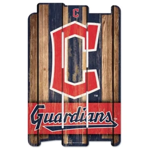 CLEVELAND GUARDIANS FENCE WOOD SIGN 11"X17'' NEW WINCRAFT 👀 - Picture 1 of 1
