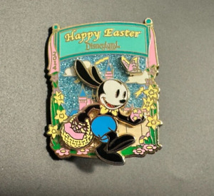 LE 3000 Oswald the Lucky Rabbit Happy Easter 2014 Egg Basket DLR Disney Pin