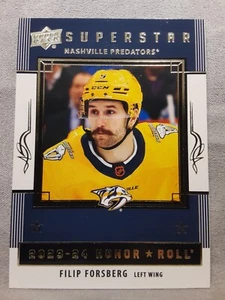 2023-24 Upper Deck #HR-32 Filip Forsberg Honor Roll - Nashville Predators - Picture 1 of 2