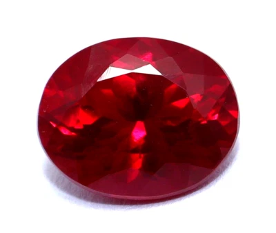 4.90 Ct Certified Natural Ruby Red Oval Shape Loose Gemstone With Free Gift - Image 1 of 4