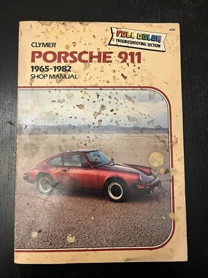 Manual de taller de reparación Clymer Porsche 911 1965-1982 hágalo usted mismo restauración entusiasta del automóvil Foto 1 de 4
