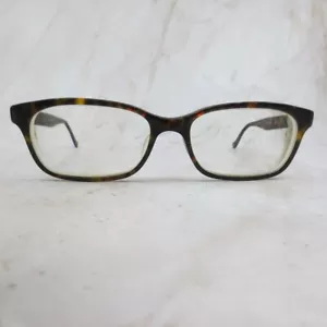 Anna Sui Eyeglasses Frame Women's Brown Havana Rectangular Full Rim 52-16-135 - Picture 1 of 7