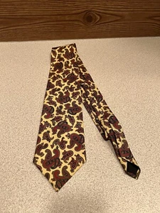 Cravatta uomo Brooks Brothers rossa bianca righe 100% seta larga classica vintage - Foto 1 di 4