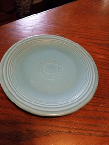 Vintage Fiestaware Fiesta Turquoise Blue 6 1/4 Inch Bread / Dessert Plate #2 - Picture 1 of 3