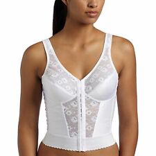 Exquisite Form Fully Longline Posture Bra 42d Front Closure White 7565