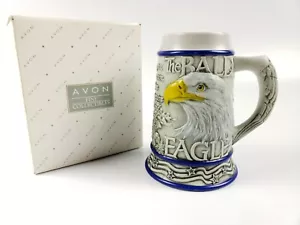 2000 Avon American Animal Stein "The Bald Eagle" by Tom O'Brien - Original Box - Picture 1 of 11