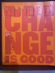 WIRED MAGAZINE 6.01 Jan 1998 Change Is Good ABSOLUT HERSEY Ad 5th Anniv LkNew - Picture 1 of 4