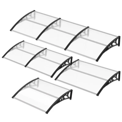 Vordach UV-beständig Haustür Überdachung Wetterfest Pultvordach Tür 120~300cm - Bild 1 von 4