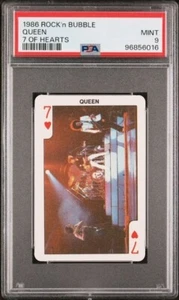 1986 DANDY ROCK'n BUBBLE QUEEN 7 OF HEARTS PSA 9, POP 2, 2 HIGHER - Picture 1 of 2