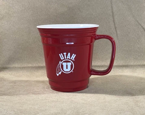 University Of Utah Utes Ceramic Red Solo Cup Coffee Mug Unbranded Cover