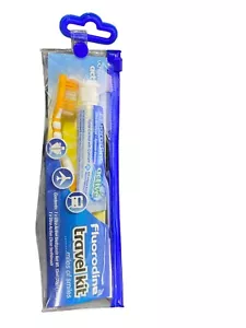 FLUORODIN ZAHNBÜRSTE & 20G ZAHNPASTA REISESET KOSTENLOSER VERSAND - Bild 1 von 3