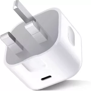 20W USB C Power Adapter Plug Genuine Fast Charger for Apple iPhone iPad - Picture 1 of 8
